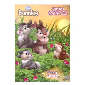 Disney Bunnies Jumbo Coloring Activity Book Hoppy Spring Mazes Puzzles Bendon